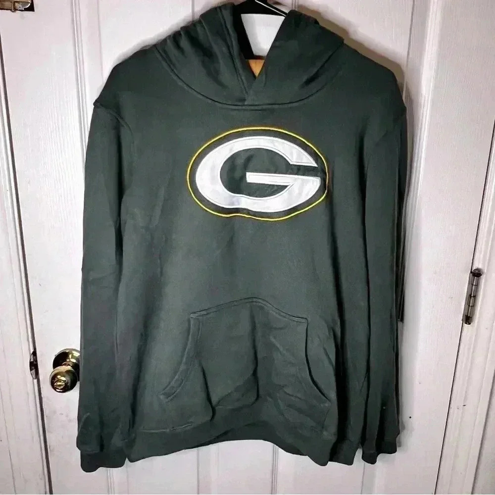 Green Bay Packers Hoodie Sweatshirt Youth XL Pullover Hooded Wisconsin EUC NFL